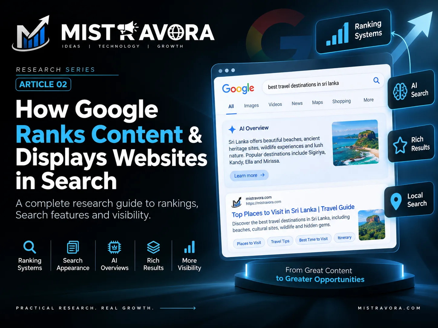 How Google Ranks Content & Displays Websites in Search